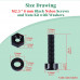 M2.5 * 8 mm Black Nylon Screws and Nuts Kit with Washers M2.5 * 8 mm Black Nylon Screws and Nuts Kit with Washers
