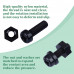 M2.5 * 8 mm Black Nylon Screws and Nuts Kit with Washers M2.5 * 8 mm Black Nylon Screws and Nuts Kit with Washers