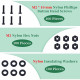 M2 * 10 mm Black Nylon Screws and Nuts Kit with Washers M2 * 10 mm Black Nylon Screws and Nuts Kit with Washers