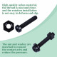 M2 * 10 mm Black Nylon Screws and Nuts Kit with Washers M2 * 10 mm Black Nylon Screws and Nuts Kit with Washers