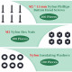 M2 * 15 mm Black Nylon Screws and Nuts Kit with Washers M2 * 15 mm Black Nylon Screws and Nuts Kit with Washers