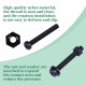 M2 * 15 mm Black Nylon Screws and Nuts Kit with Washers M2 * 15 mm Black Nylon Screws and Nuts Kit with Washers