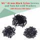 M2 * 20 mm Black Nylon Screws and Nuts Kit with Washers