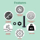 M2 * 20 mm Black Nylon Screws and Nuts Kit with Washers M2 * 20 mm Black Nylon Screws and Nuts Kit with Washers