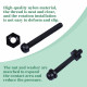 M2 * 20 mm Black Nylon Screws and Nuts Kit with Washers