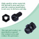 M2 * 4 mm Black Nylon Screws and Nuts Kit with Washers