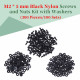 M2 * 5 mm Black Nylon Screws and Nuts Kit with Washers