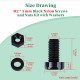 M2 * 5 mm Black Nylon Screws and Nuts Kit with Washers M2 * 5 mm Black Nylon Screws and Nuts Kit with Washers
