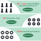 M2 * 5 mm Black Nylon Screws and Nuts Kit with Washers M2 * 5 mm Black Nylon Screws and Nuts Kit with Washers