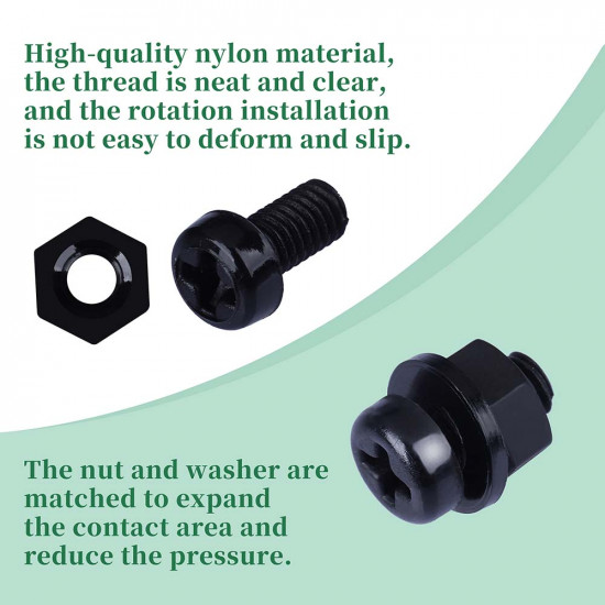 M2 * 5 mm Black Nylon Screws and Nuts Kit with Washers M2 * 5 mm Black Nylon Screws and Nuts Kit with Washers