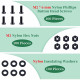 M2 * 6 mm Black Nylon Screws and Nuts Kit with Washers M2 * 6 mm Black Nylon Screws and Nuts Kit with Washers