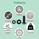 M2 * 6 mm Black Nylon Screws and Nuts Kit with Washers M2 * 6 mm Black Nylon Screws and Nuts Kit with Washers