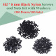 M2 * 8 mm Black Nylon Screws and Nuts Kit with Washers M2 * 8 mm Black Nylon Screws and Nuts Kit with Washers