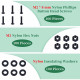 M2 * 8 mm Black Nylon Screws and Nuts Kit with Washers M2 * 8 mm Black Nylon Screws and Nuts Kit with Washers