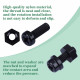 M2 * 8 mm Black Nylon Screws and Nuts Kit with Washers M2 * 8 mm Black Nylon Screws and Nuts Kit with Washers