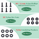 M3 * 12 mm Black Nylon Screws and Nuts Kit with Washers M3 * 12 mm Black Nylon Screws and Nuts Kit with Washers