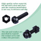 M3 * 12 mm Black Nylon Screws and Nuts Kit with Washers