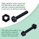 M3 * 15 mm Black Nylon Screws and Nuts Kit with Washers