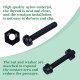 M3 * 18 mm Black Nylon Screws and Nuts Kit with Washers