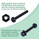 M3 * 20 mm Black Nylon Screws and Nuts Kit with Washers