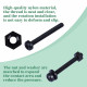 M3 * 25 mm Black Nylon Screws and Nuts Kit with Washers