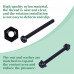 M3 * 30 mm Black Nylon Screws and Nuts Kit with Washers M3 * 30 mm Black Nylon Screws and Nuts Kit with Washers