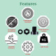 M3 * 4 mm Black Nylon Screws and Nuts Kit with Washers M3 * 4 mm Black Nylon Screws and Nuts Kit with Washers