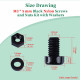 M3 * 5 mm Black Nylon Screws and Nuts Kit with Washers M3 * 5 mm Black Nylon Screws and Nuts Kit with Washers