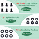 M3 * 5 mm Black Nylon Screws and Nuts Kit with Washers M3 * 5 mm Black Nylon Screws and Nuts Kit with Washers