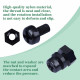 M3 * 6 mm Black Nylon Screws and Nuts Kit with Washers M3 * 6 mm Black Nylon Screws and Nuts Kit with Washers