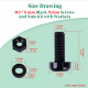 M3 * 8 mm Black Nylon Screws and Nuts Kit with Washers M3 * 8 mm Black Nylon Screws and Nuts Kit with Washers