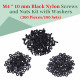 M4 * 10 mm Black Nylon Screws and Nuts Kit with Washers M4 * 10 mm Black Nylon Screws and Nuts Kit with Washers