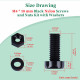 M4 * 10 mm Black Nylon Screws and Nuts Kit with Washers M4 * 10 mm Black Nylon Screws and Nuts Kit with Washers