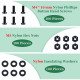 M4 * 10 mm Black Nylon Screws and Nuts Kit with Washers M4 * 10 mm Black Nylon Screws and Nuts Kit with Washers