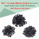 M4 * 12 mm Black Nylon Screws and Nuts Kit with Washers