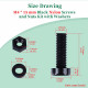 M4 * 15 mm Black Nylon Screws and Nuts Kit with Washers