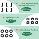 M4 * 15 mm Black Nylon Screws and Nuts Kit with Washers M4 * 15 mm Black Nylon Screws and Nuts Kit with Washers