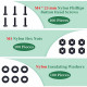 M4 * 25 mm Black Nylon Screws and Nuts Kit with Washers M4 * 25 mm Black Nylon Screws and Nuts Kit with Washers