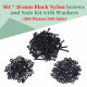 M4 * 30 mm Black Nylon Screws and Nuts Kit with Washers