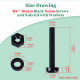 M4 * 30 mm Black Nylon Screws and Nuts Kit with Washers M4 * 30 mm Black Nylon Screws and Nuts Kit with Washers
