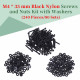 M4 * 35 mm Black Nylon Screws and Nuts Kit with Washers