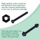 M4 * 35 mm Black Nylon Screws and Nuts Kit with Washers