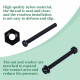 M4 * 40 mm Black Nylon Screws and Nuts Kit with Washers