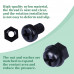 M4 * 6 mm Black Nylon Screws and Nuts Kit with Washers M4 * 6 mm Black Nylon Screws and Nuts Kit with Washers