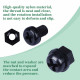 M4 * 6 mm Black Nylon Screws and Nuts Kit with Washers