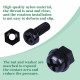 M4 * 8 mm Black Nylon Screws and Nuts Kit with Washers