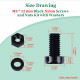 M5 * 12 mm Black Nylon Screws and Nuts Kit with Washers M5 * 12 mm Black Nylon Screws and Nuts Kit with Washers