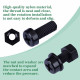M5 * 12 mm Black Nylon Screws and Nuts Kit with Washers M5 * 12 mm Black Nylon Screws and Nuts Kit with Washers