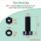 M5 * 15 mm Black Nylon Screws and Nuts Kit with Washers M5 * 15 mm Black Nylon Screws and Nuts Kit with Washers