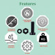 M5 * 15 mm Black Nylon Screws and Nuts Kit with Washers M5 * 15 mm Black Nylon Screws and Nuts Kit with Washers